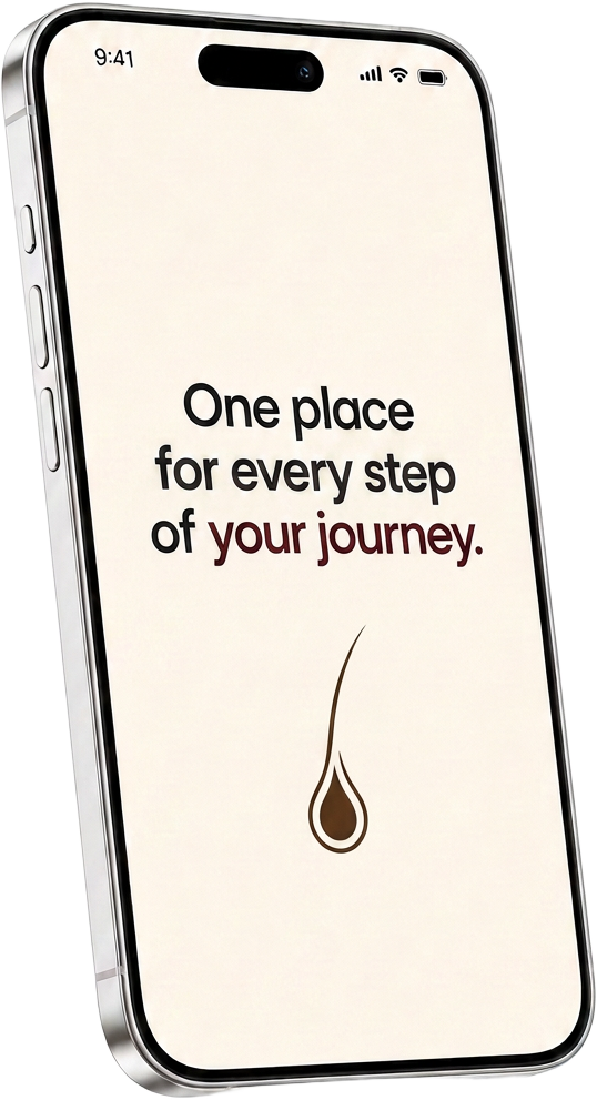 iPhone showing: One place for every step of your journey.